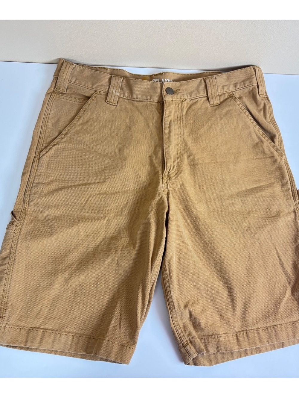Carhartt men’s Relaxed fit tan shorts